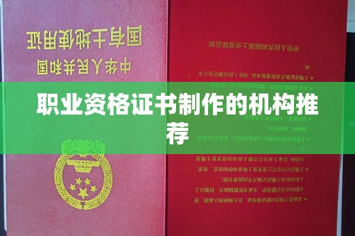 前进职业资格证书制作的机构推荐