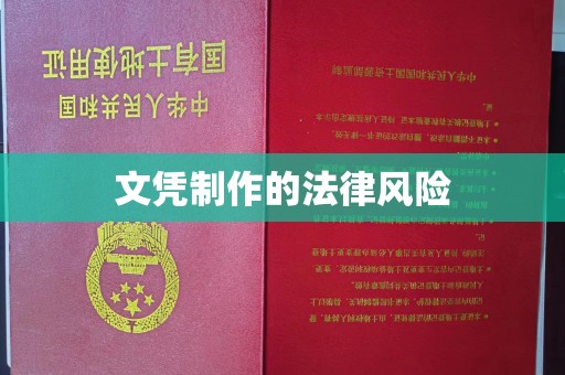 前进文凭制作的法律风险