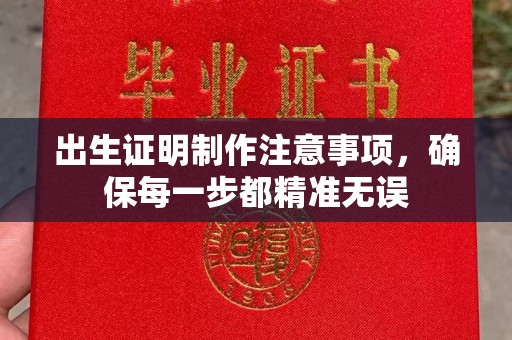 前进出生证明制作注意事项，确保每一步都精准无误