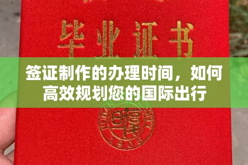 前进签证制作的办理时间，如何高效规划您的国际出行