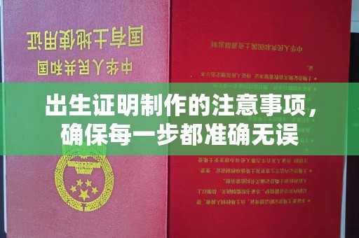 前进出生证明制作的注意事项，确保每一步都准确无误