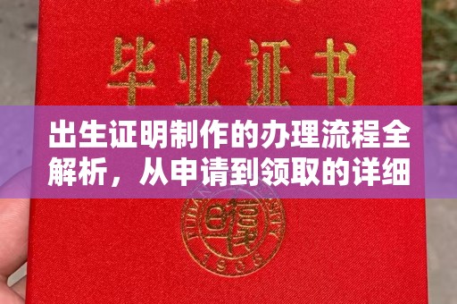 前进出生证明制作的办理流程全解析，从申请到领取的详细指南